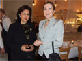 Zoe Kosmidou, Counselor for Cultural Affairs of Greece with Consul General to New York, the Hon. Mrs. Aghi Balta.
