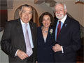 From left: Mr. Apostolos Zabelas, Honorary Vice President of the Alexander S. Onassis Public Benefit Foundation, Catherine deG. Vanderpool, and Ambassador Michael Sotirhos, Vice President of the Onassis Foundation.
