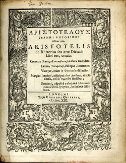 Aristotle’s Art of Rhetoric