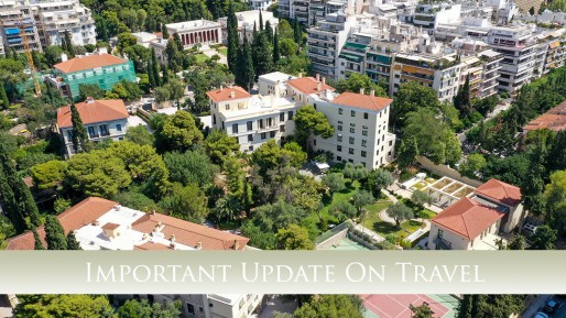 Update on traveling to Greece