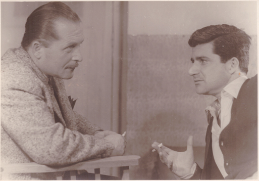 Poets Takis Sinopoulos and Yorgis Pavlopoulos Together